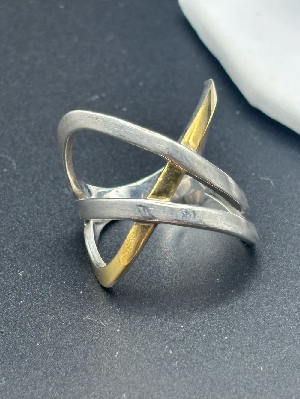 Sterling Crisscross Ring